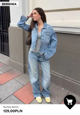 Bershka - gazetka promocyjna Damskie kurtki jeansowe od poniedziałku 27.04  - strona 5