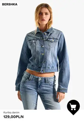 Bershka - gazetka promocyjna Damskie kurtki jeansowe od poniedziałku 27.04  - strona 6