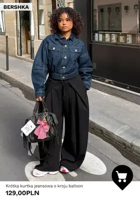 Bershka - gazetka promocyjna Damskie kurtki jeansowe od poniedziałku 27.04  - strona 4