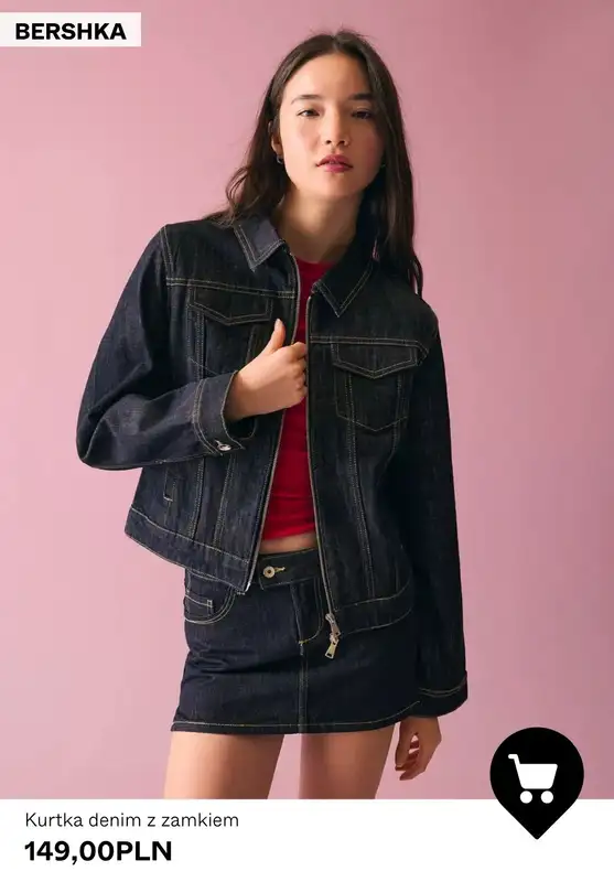 Bershka - gazetka promocyjna Damskie kurtki jeansowe od poniedziałku 27.04  - strona 8