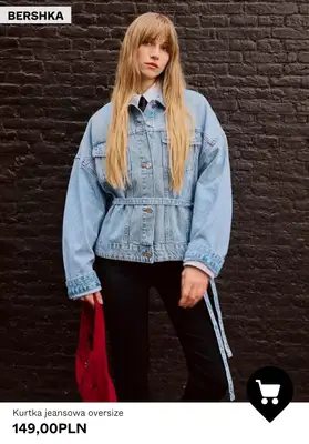 Bershka - gazetka promocyjna Damskie kurtki jeansowe od poniedziałku 27.04  - strona 3