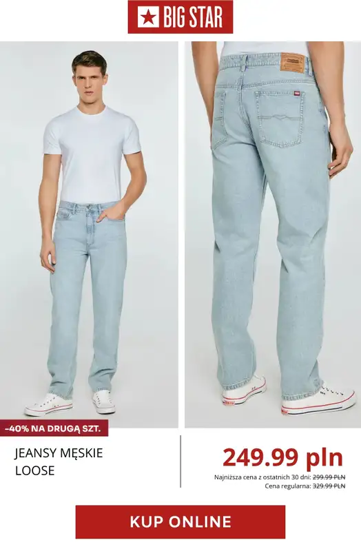 BIG STAR - gazetka promocyjna -40% na drugą sztukę od poniedziałku 27.04 do poniedziałku 04.05 - strona 8
