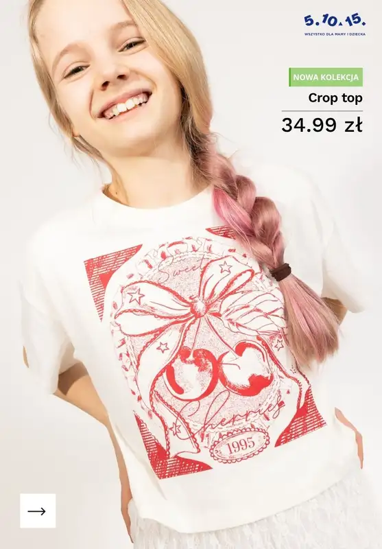5.10.15 - gazetka promocyjna Koszulki dla dziewczynki od 19,99 zł od poniedziałku 27.04  - strona 10