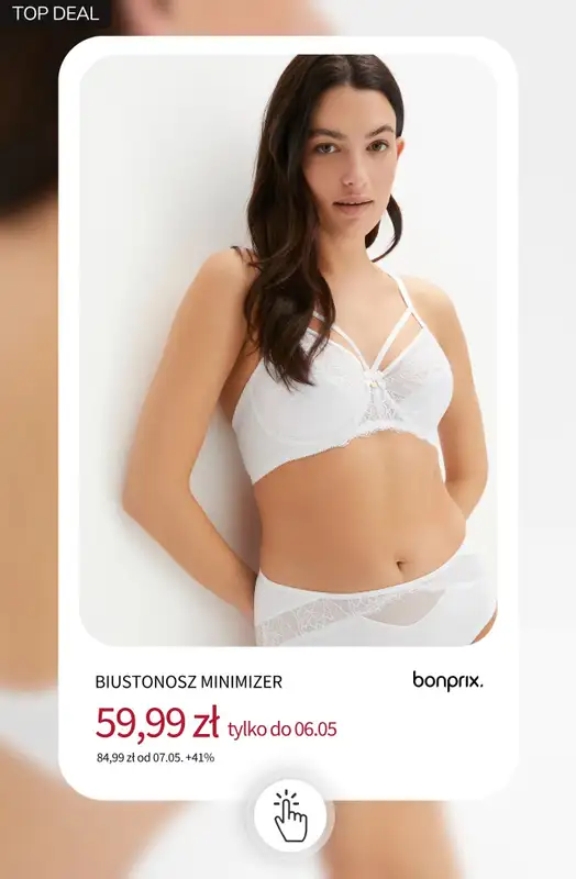 bonprix - gazetka promocyjna -20% na BIELIZNĘ + darmowa dostawa od poniedziałku 27.04 do środy 29.04 - strona 2