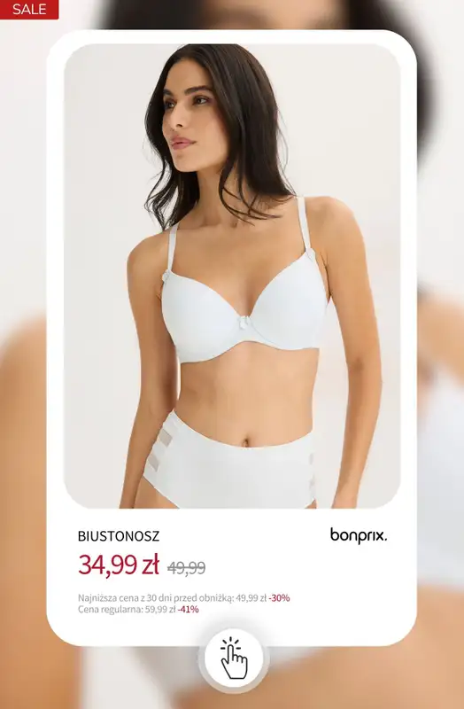 bonprix - gazetka promocyjna -20% na BIELIZNĘ + darmowa dostawa od poniedziałku 27.04 do środy 29.04 - strona 3