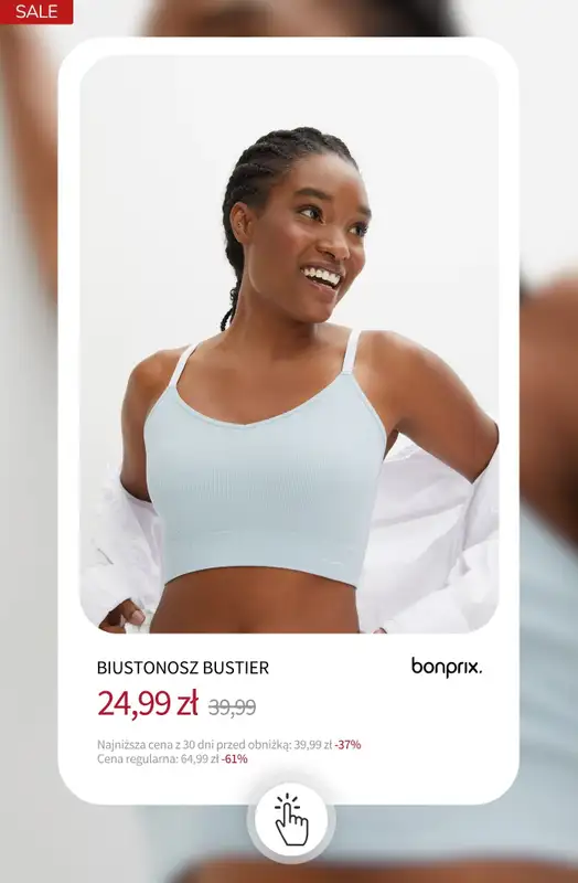 bonprix - gazetka promocyjna -20% na BIELIZNĘ + darmowa dostawa od poniedziałku 27.04 do środy 29.04 - strona 8