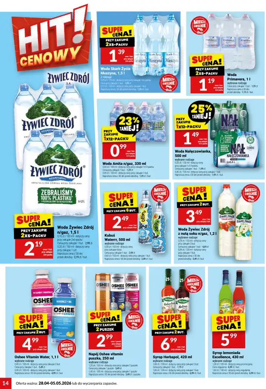 Twój Market - gazetka promocyjna Gazetka od wtorku 28.04 do wtorku 05.05 - strona 14
