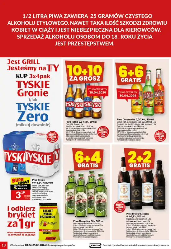 Twój Market - gazetka promocyjna Gazetka od wtorku 28.04 do wtorku 05.05 - strona 18