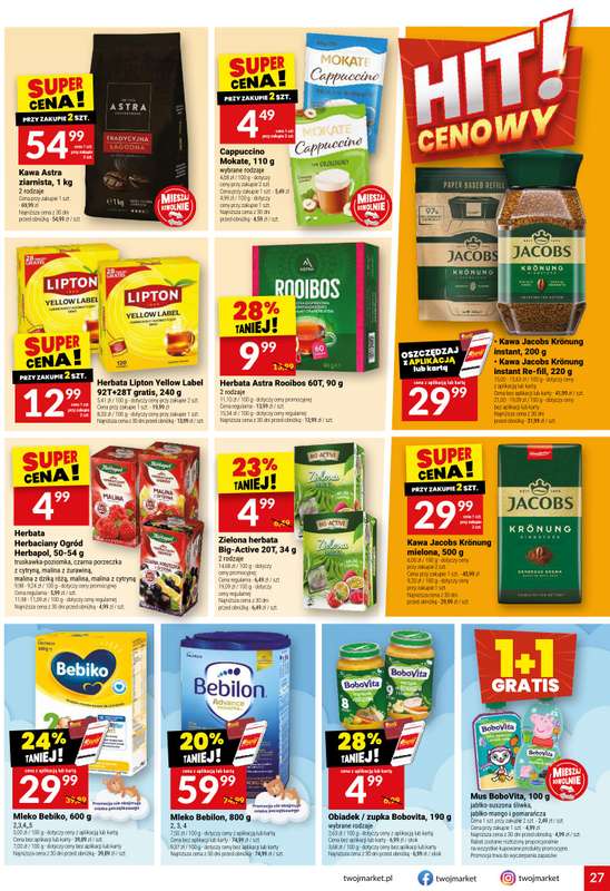 Twój Market - gazetka promocyjna Gazetka od wtorku 28.04 do wtorku 05.05 - strona 27