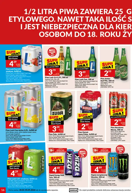 Twój Market - gazetka promocyjna Gazetka od wtorku 28.04 do wtorku 05.05 - strona 16