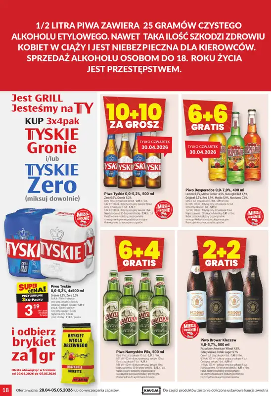 Twój Market - gazetka promocyjna Gazetka od wtorku 28.04 do wtorku 05.05 - strona 18