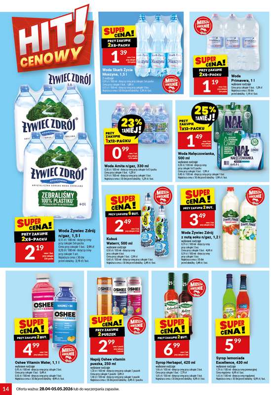 Twój Market - gazetka promocyjna Gazetka od wtorku 28.04 do wtorku 05.05 - strona 14
