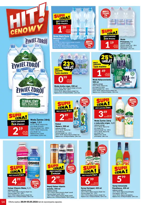 Twój Market - gazetka promocyjna Gazetka od wtorku 28.04 do wtorku 05.05 - strona 14