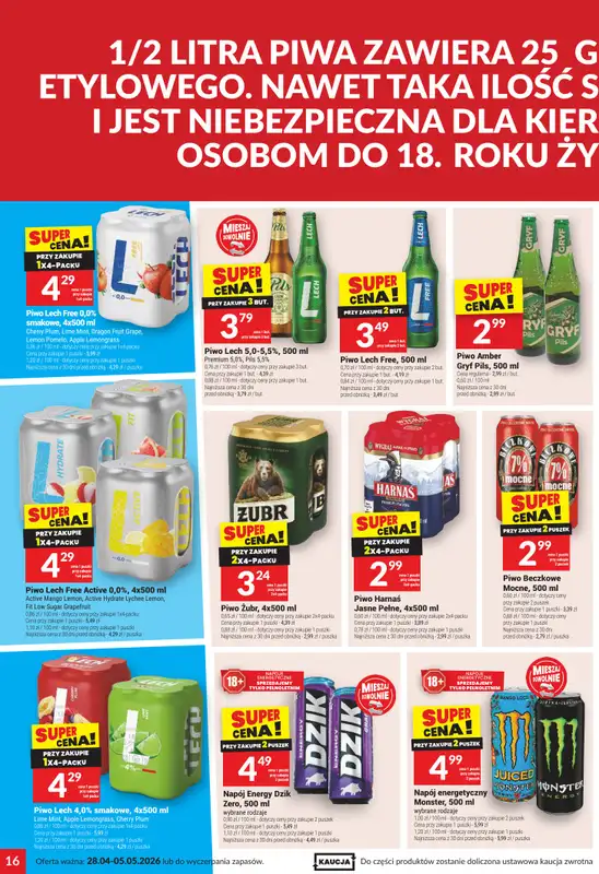 Twój Market - gazetka promocyjna Gazetka od wtorku 28.04 do wtorku 05.05 - strona 16