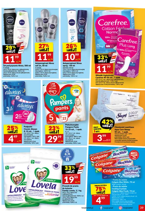 Twój Market - gazetka promocyjna Gazetka od wtorku 28.04 do wtorku 05.05 - strona 39