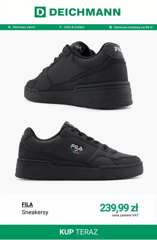 Deichmann - gazetka promocyjna Sneakersy damskie Fila od poniedziałku 27.04  - strona 8