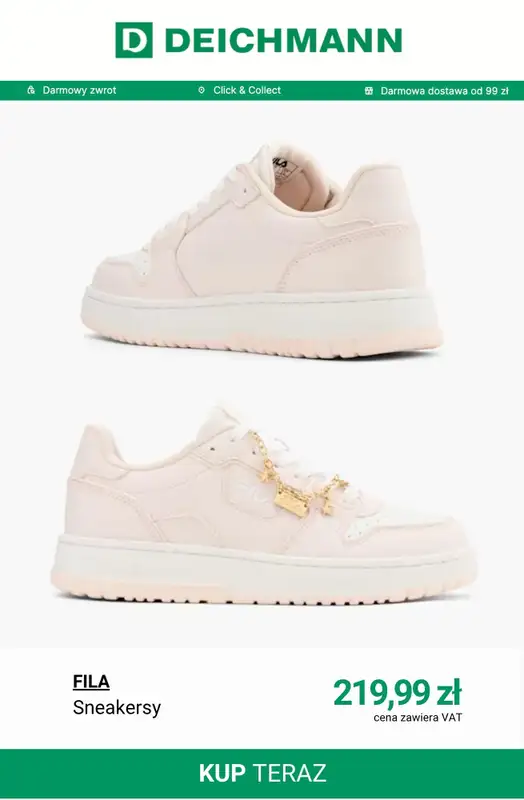 Deichmann - gazetka promocyjna Sneakersy damskie Fila od poniedziałku 27.04  - strona 9