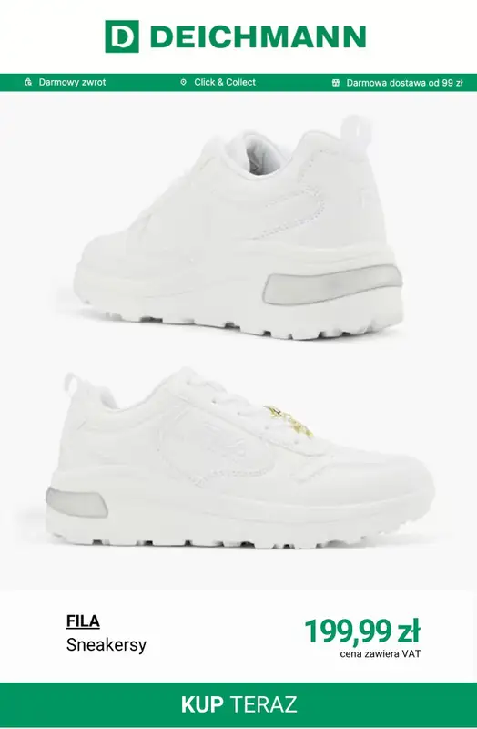 Deichmann - gazetka promocyjna Sneakersy damskie Fila od poniedziałku 27.04  - strona 6