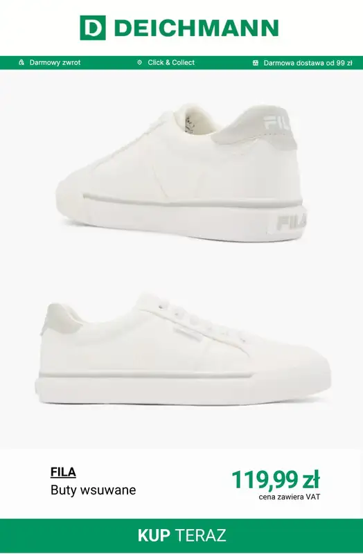 Deichmann - gazetka promocyjna Sneakersy damskie Fila od poniedziałku 27.04  - strona 7