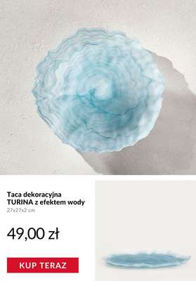 Taca dekoracyjna TURINA z efektem wody