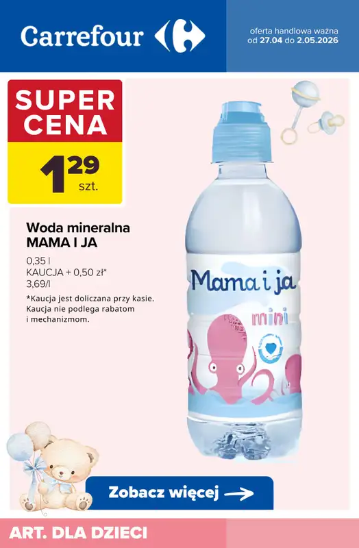 Carrefour - gazetka promocyjna Produkty dla MALUSZKA! od wtorku 28.04 do soboty 02.05 - strona 6