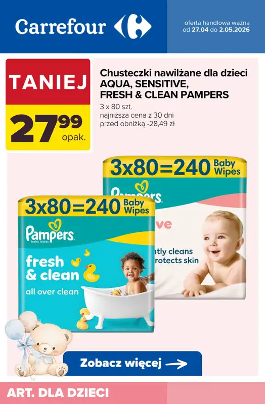 Carrefour - gazetka promocyjna Produkty dla MALUSZKA! od wtorku 28.04 do soboty 02.05 - strona 3