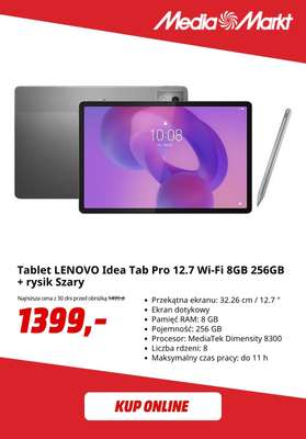 Tablet LENOVO Idea Tab Pro 12.7 Wi-Fi 8GB 256GB + rysik Szary