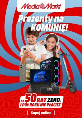 Media Markt - gazetka promocyjna Prezenty na Pierwszą Komunię od poniedziałku 27.04 do środy 06.05