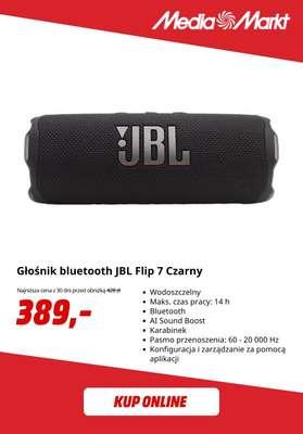 Głośnik bluetooth JBL Flip 7 Czarny
