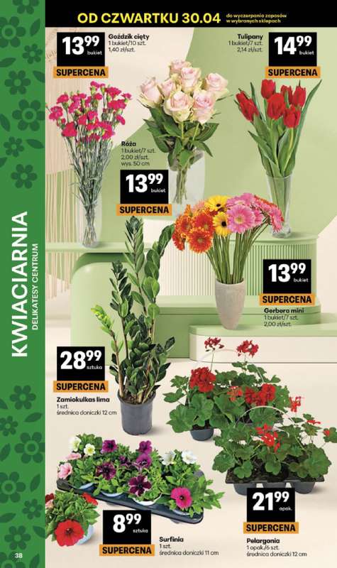 Delikatesy Centrum - gazetka promocyjna Gazetka  do środy 06.05 - strona 38
