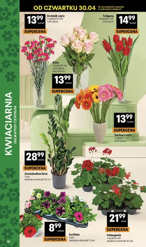Delikatesy Centrum - gazetka promocyjna Gazetka  do środy 06.05 - strona 38