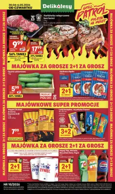Delikatesy Centrum - gazetka promocyjna Gazetka  do środy 06.05
