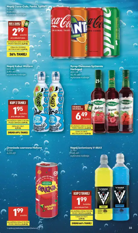 Delikatesy Centrum - gazetka promocyjna Gazetka  do środy 06.05 - strona 33