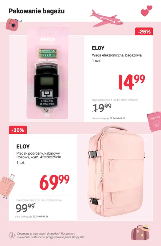 Rossmann - gazetka promocyjna Do -42% piknik i podróże od poniedziałku 27.04 do środy 06.05 - strona 7