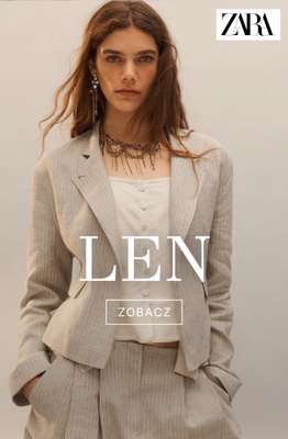 Zara - gazetka promocyjna Kolekcja lniana dla niej od poniedziałku 27.04 