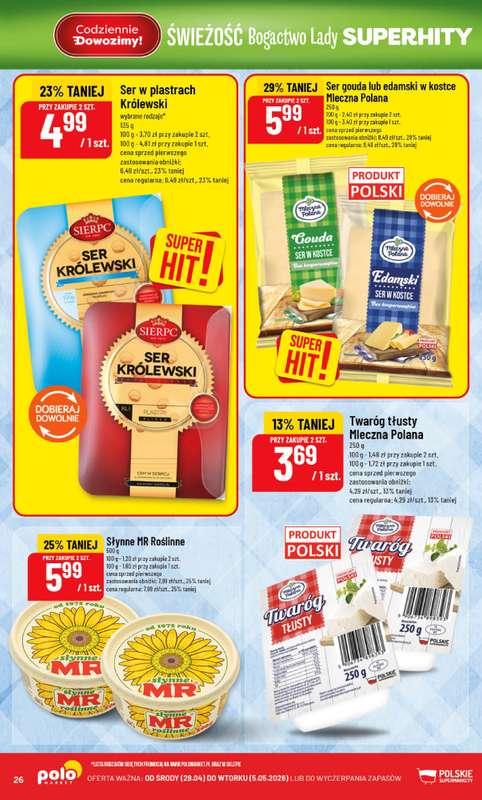 POLOmarket - gazetka promocyjna Gazetka od środy 29.04 do wtorku 05.05 - strona 26