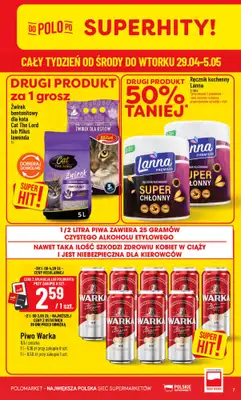POLOmarket - gazetka promocyjna Gazetka od środy 29.04 do wtorku 05.05 - strona 7