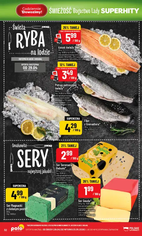 POLOmarket - gazetka promocyjna Gazetka od środy 29.04 do wtorku 05.05 - strona 32