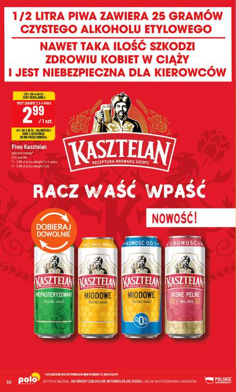POLOmarket - gazetka promocyjna Gazetka od środy 29.04 do wtorku 05.05 - strona 52