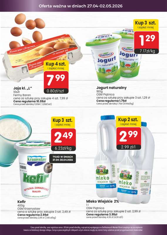 Market Point - gazetka promocyjna Gazetka od poniedziałku 27.04 do środy 13.05 - strona 3