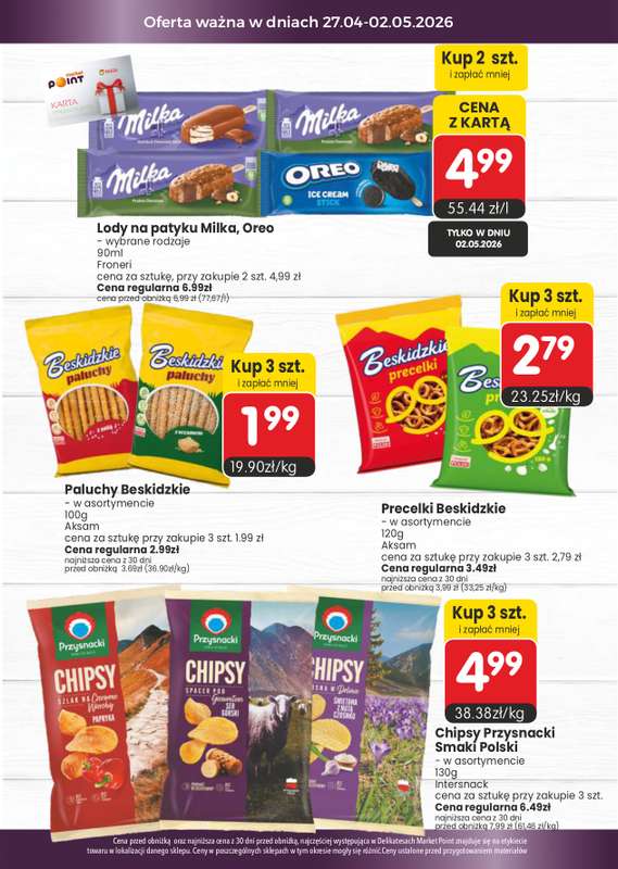 Market Point - gazetka promocyjna Gazetka od poniedziałku 27.04 do środy 13.05 - strona 2