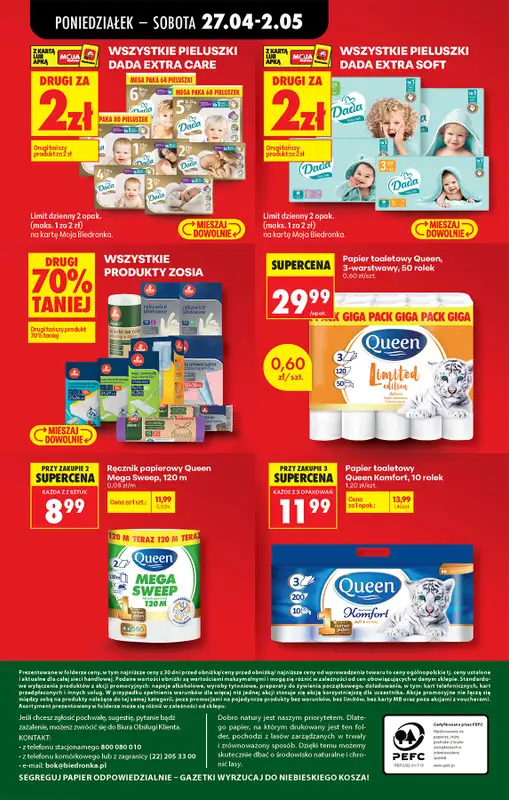 Biedronka - gazetka promocyjna Od poniedziałku od poniedziałku 27.04 do soboty 02.05 - strona 94