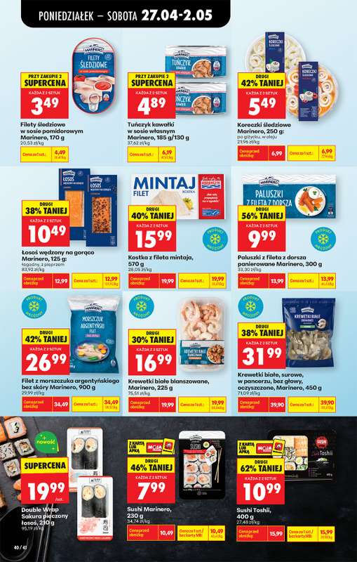 Biedronka - gazetka promocyjna Od poniedziałku, Z ladą tradycyjną od poniedziałku 27.04 do soboty 02.05 - strona 50