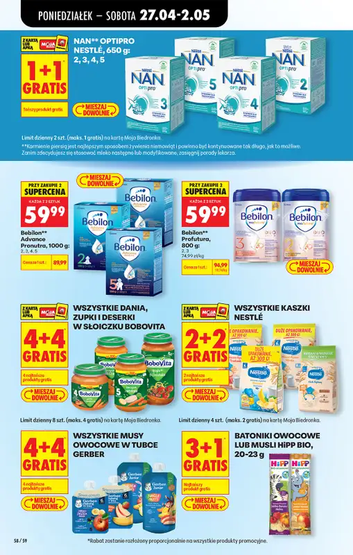 Biedronka - gazetka promocyjna Od poniedziałku, Z ladą tradycyjną od poniedziałku 27.04 do soboty 02.05 - strona 68