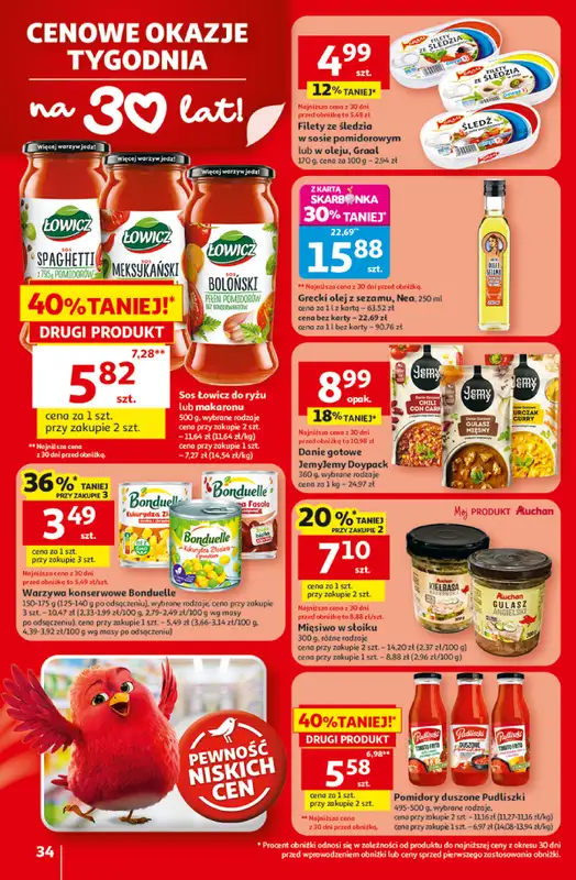 Auchan - gazetka promocyjna Gazetka 30 Lat Hipermarket Auchan od środy 29.04 do środy 06.05 - strona 34