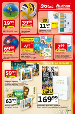 Auchan - gazetka promocyjna Gazetka 30 Lat Hipermarket Auchan od środy 29.04 do środy 06.05 - strona 45