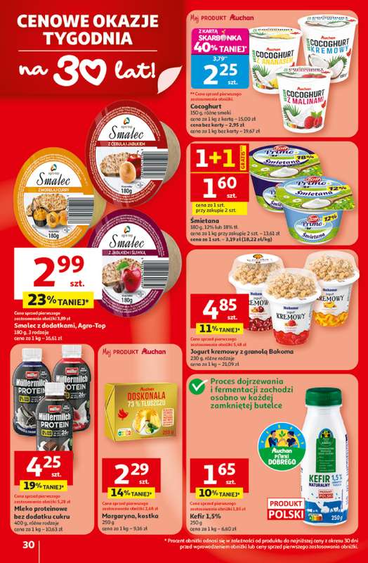 Auchan - gazetka promocyjna Gazetka 30 Lat Hipermarket Auchan od środy 29.04 do środy 06.05 - strona 30