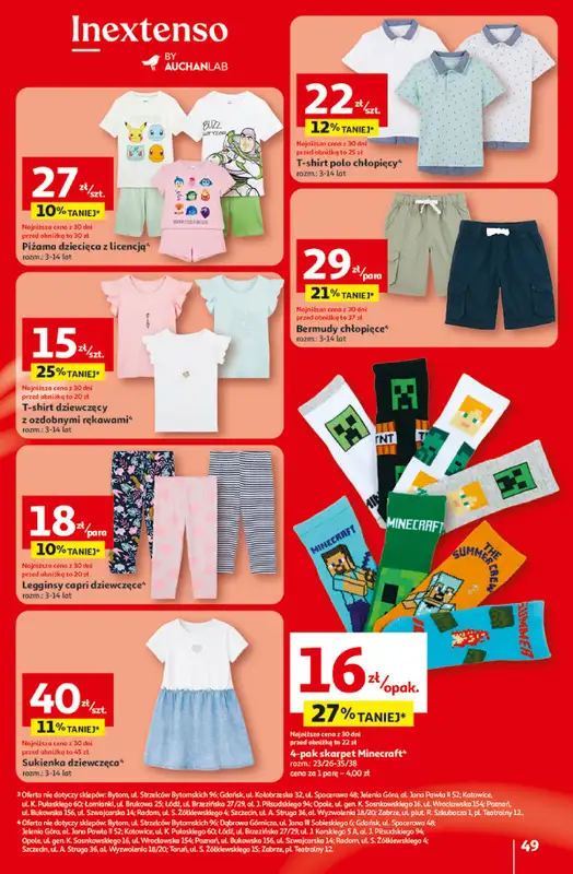 Auchan - gazetka promocyjna Gazetka 30 Lat Hipermarket Auchan od środy 29.04 do środy 06.05 - strona 49