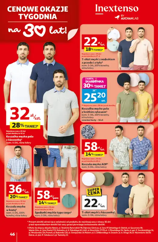 Auchan - gazetka promocyjna Gazetka 30 Lat Hipermarket Auchan od środy 29.04 do środy 06.05 - strona 46