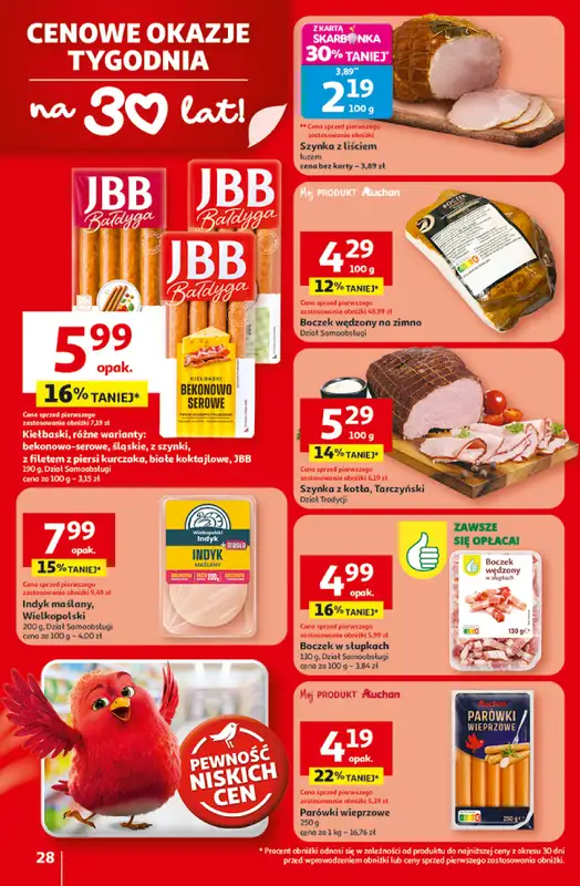 Auchan - gazetka promocyjna Gazetka 30 Lat Hipermarket Auchan od środy 29.04 do środy 06.05 - strona 28